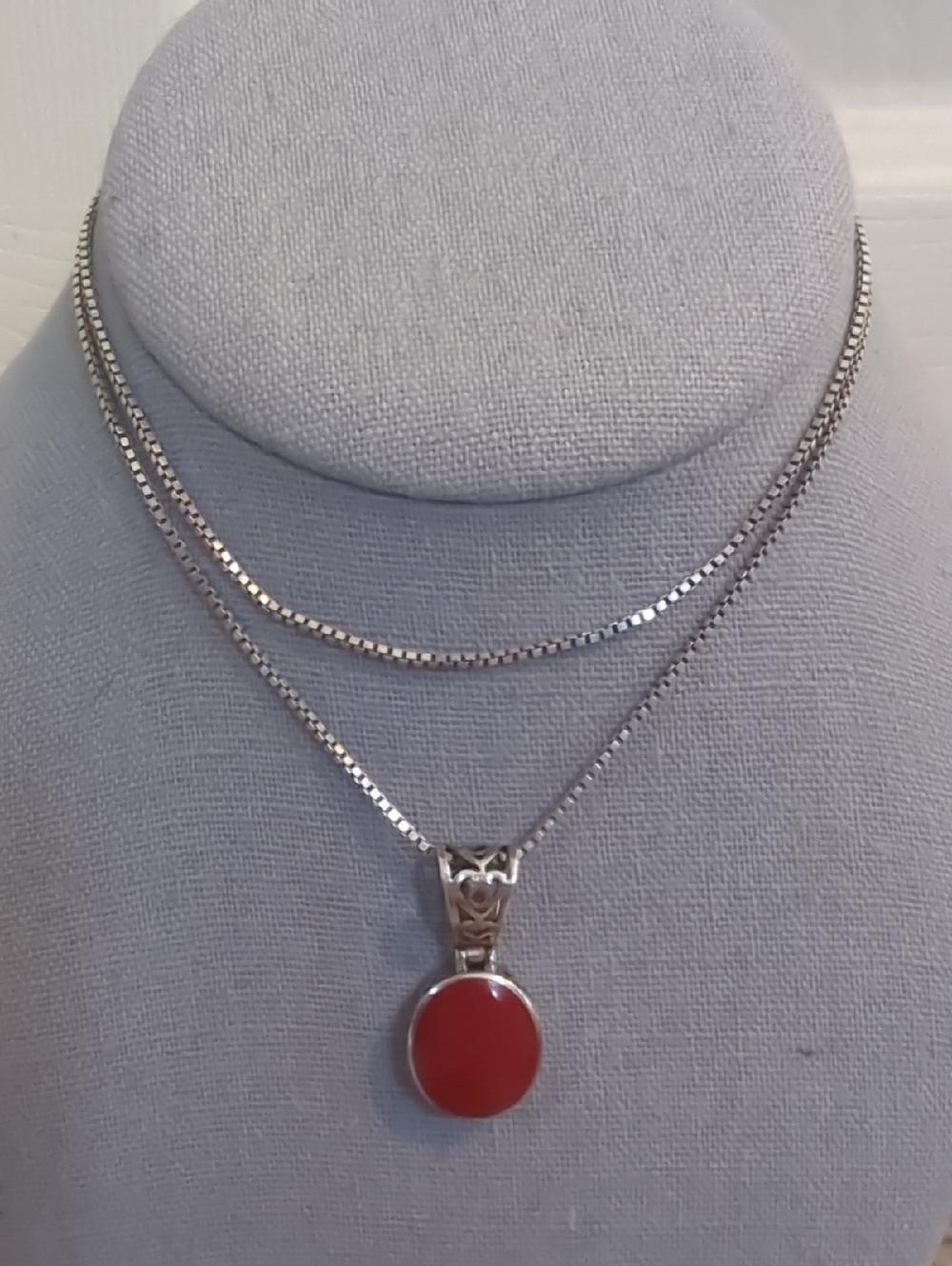 Silpada 925 Sterling Silver Reversible Charm And Necklace